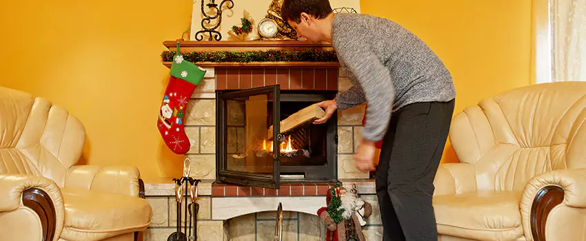 Rusted Metal Fireplace Restoration in South St. Paul, Minnesota